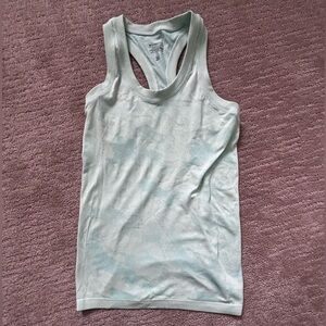 Athleta Green Fitted Sleeveless Tank Top